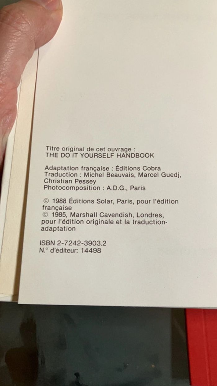 Livre. Le Manuel du Bricolage. - photo numéro 5