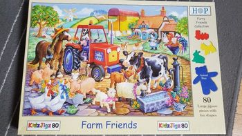 Puzzle 80 pièces la ferme