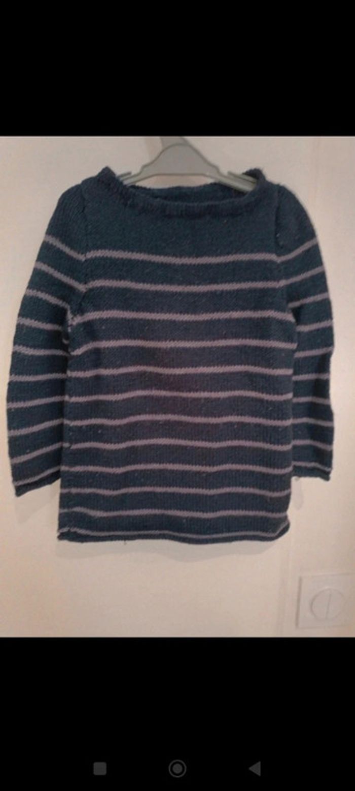 Pull 2 ans fait main