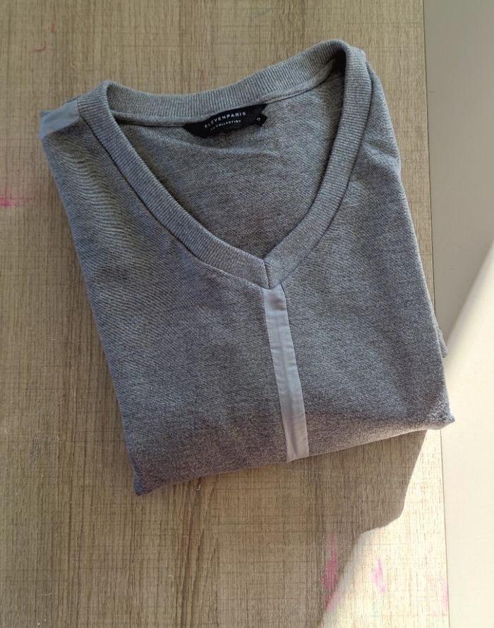 Robe Eleven Paris femme grise taille S manches longues très bon état - photo numéro 5