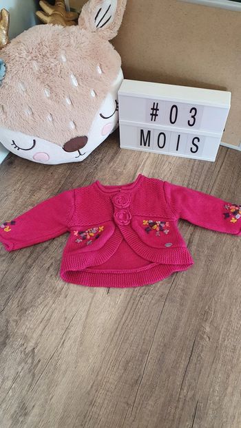 Gilet boléro rose Absorba