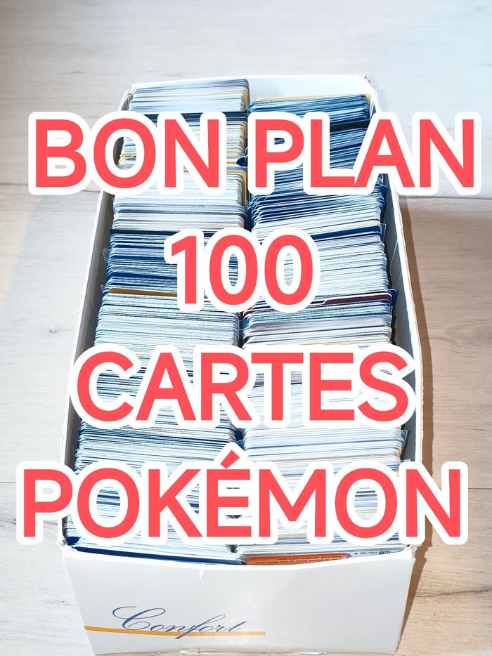 Lot de 100 cartes Pokémon VF en très bon état