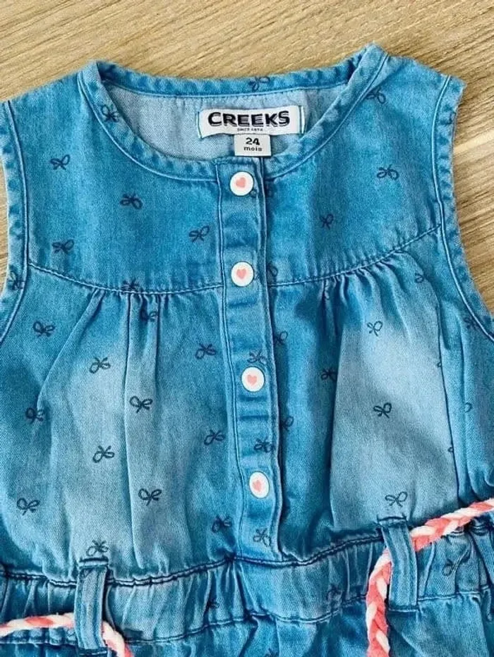 Belle robe en jeans creeks 2 ans /24 mois - photo numéro 3