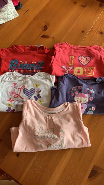 Lot de 5 tee-shirts manches longues