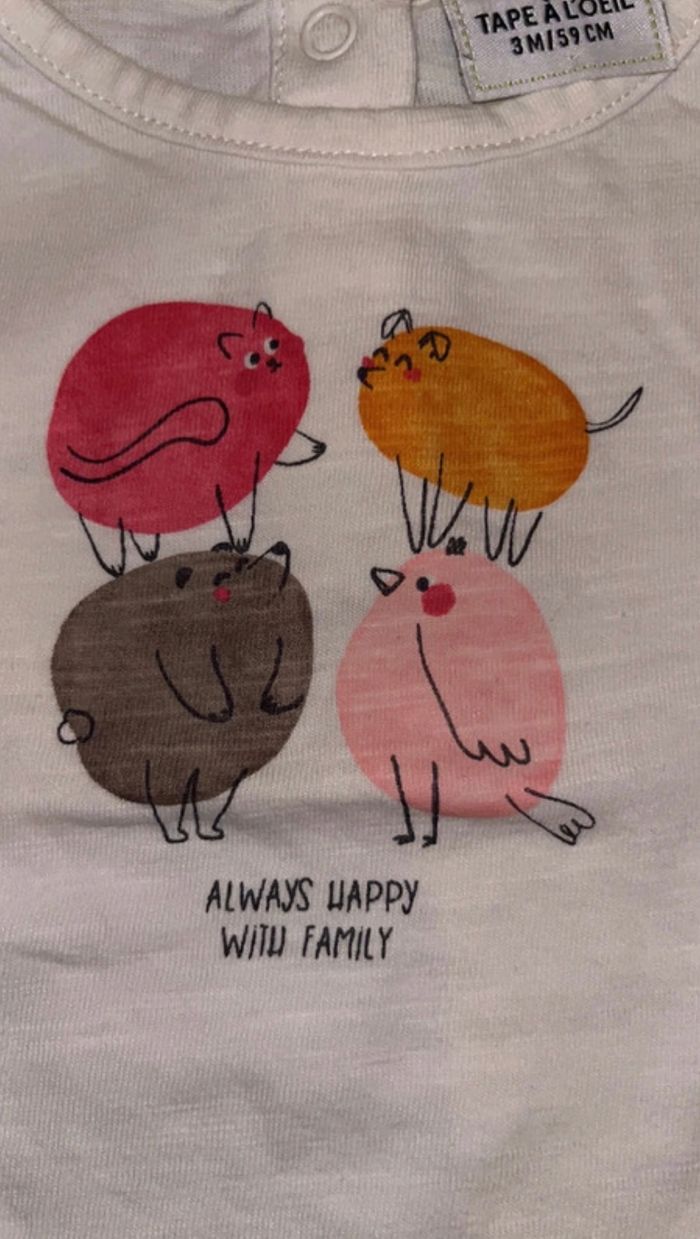 T-shirt à manches courtes en coton - photo numéro 2