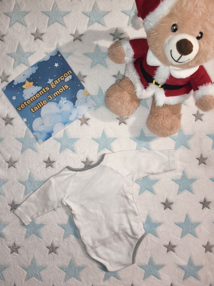 Bodie manches longues Brioche blanc mixte taille 3 mois - photo numéro 3