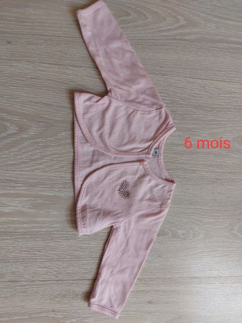 Gilet court rose