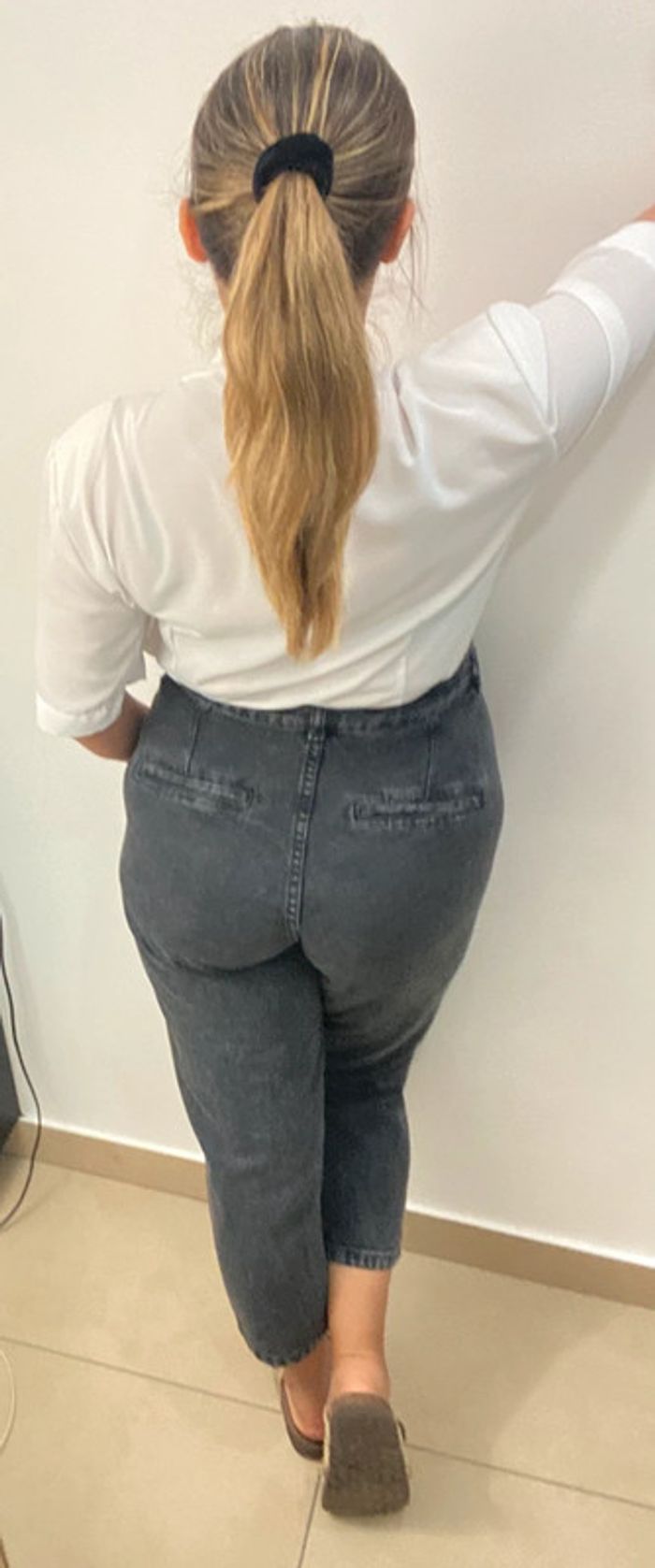 Chemise blanche vintage avec broderie Taille 42-44 - photo numéro 8