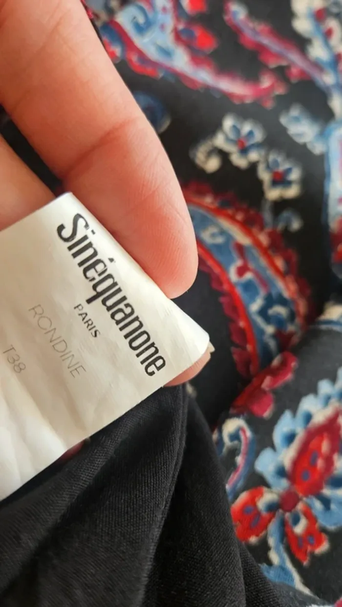Robe longue col chemise, taille 38 Sinequanone - photo numéro 5