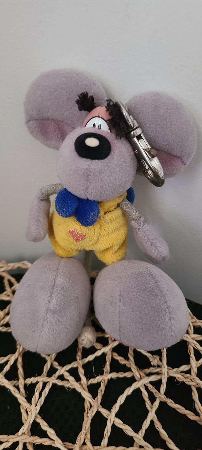Porte-clés Diddl diddolina kaychein gris rare Peluche DIDDL - 15 cm - photo numéro 3