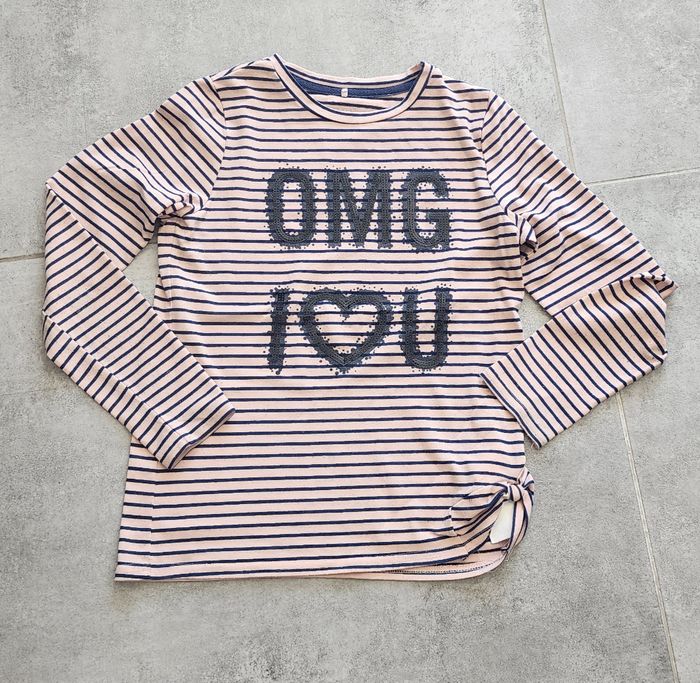 Lot de 2 tee-shirts Ml fille 8/10 ans - photo numéro 2
