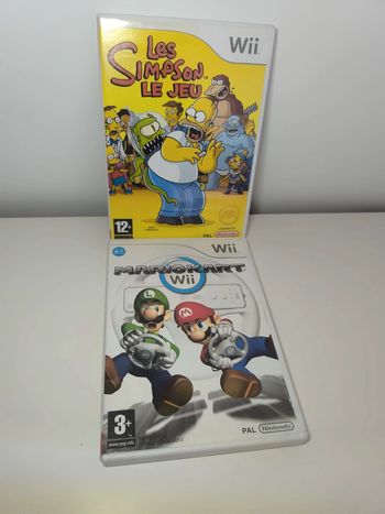 Wii - Mario Kart + Les simpson