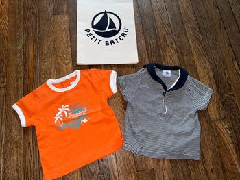 Lot tshirts petit bateau 6 mois