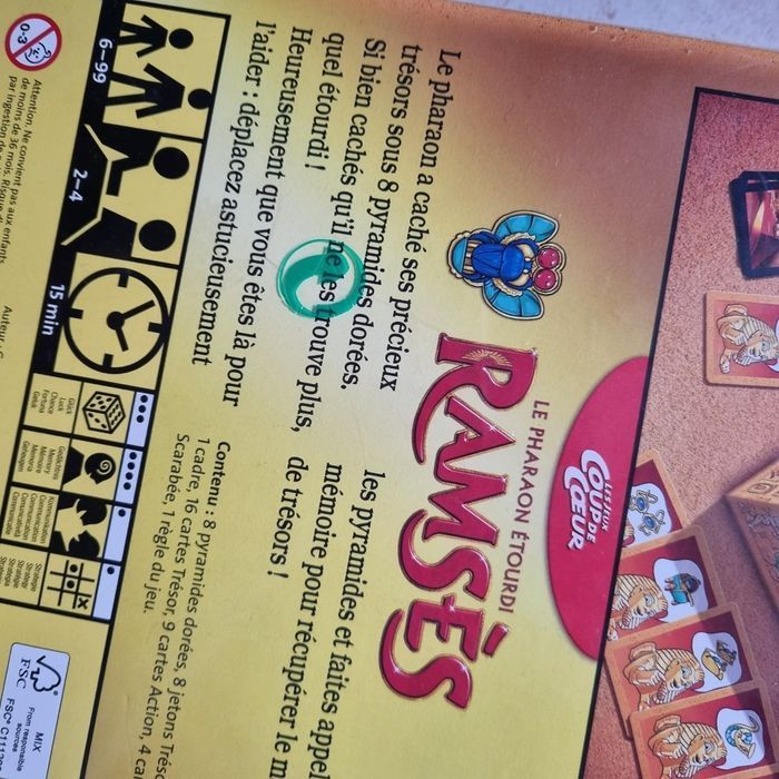 jeu RAMSES 🎁 neuf sous blister 🎁 idée kdo - photo numéro 7