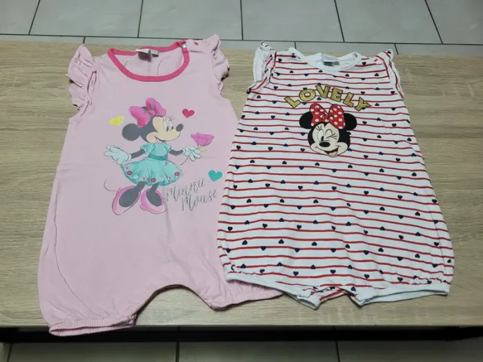 Lot de 2 barboteuses fille en 18 mois