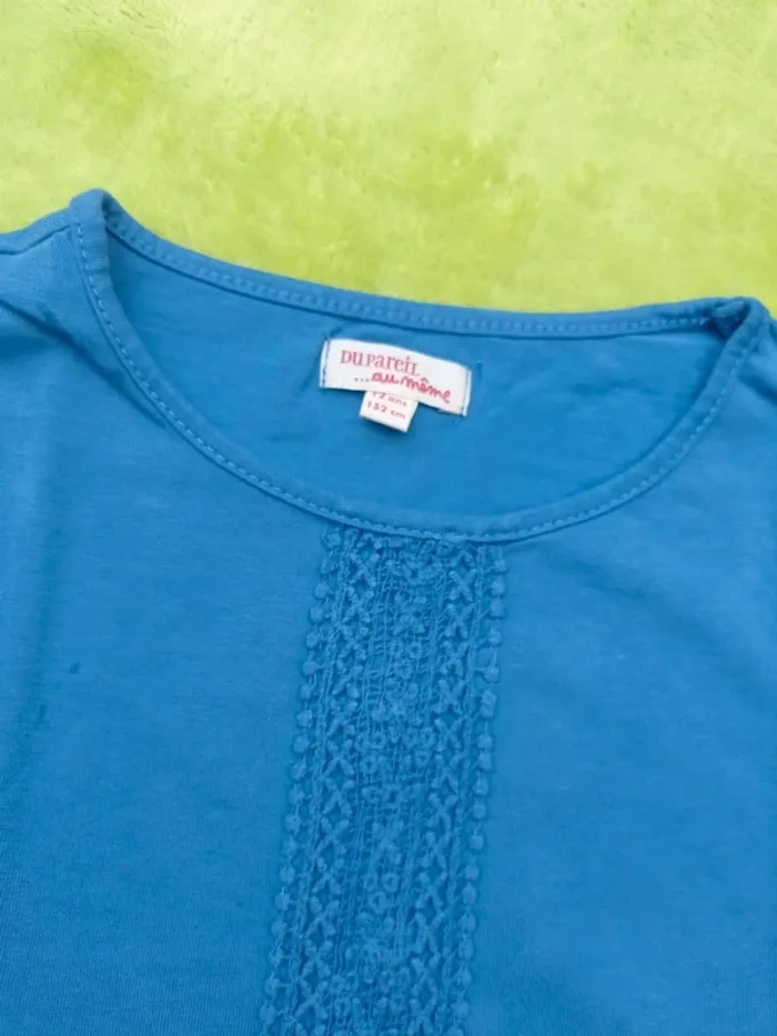 Tee-shirt ML bleu DPAM taille 12 ans - photo numéro 3