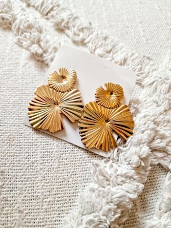 Boucle d'oreilles acier inoxydable neuve