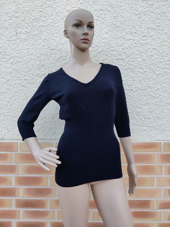Pull femme enceinte noir vintage H&M mama taille S