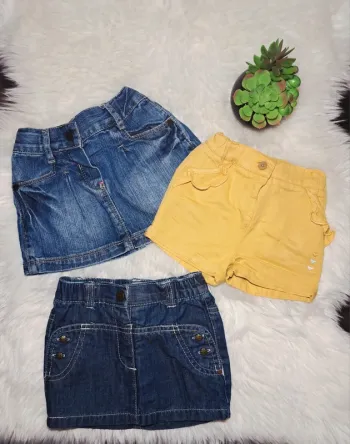 2 jupes et 1 short