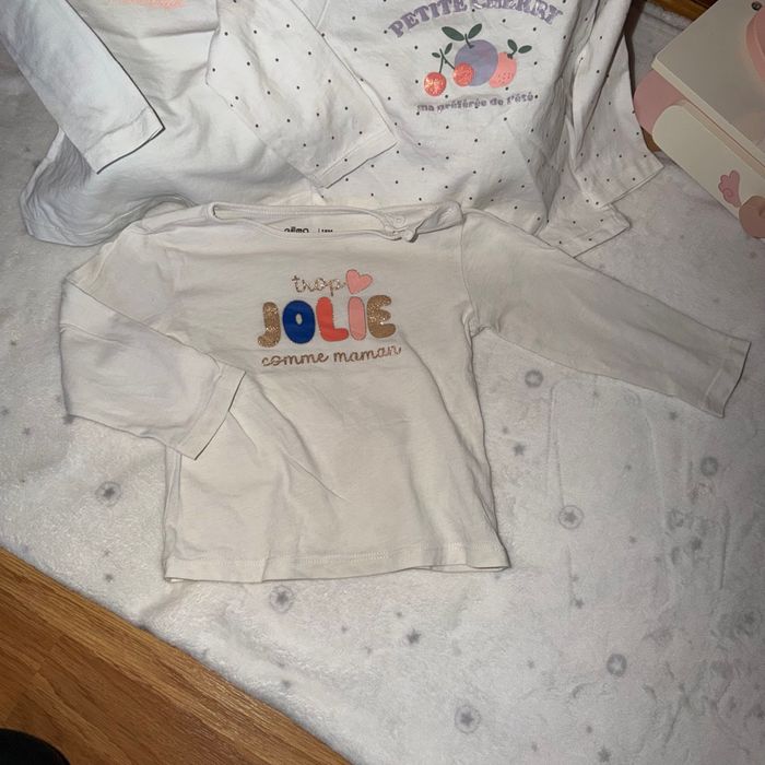 Lot de 3 maillots longues manches fille - T18mois - Gémo - photo numéro 2