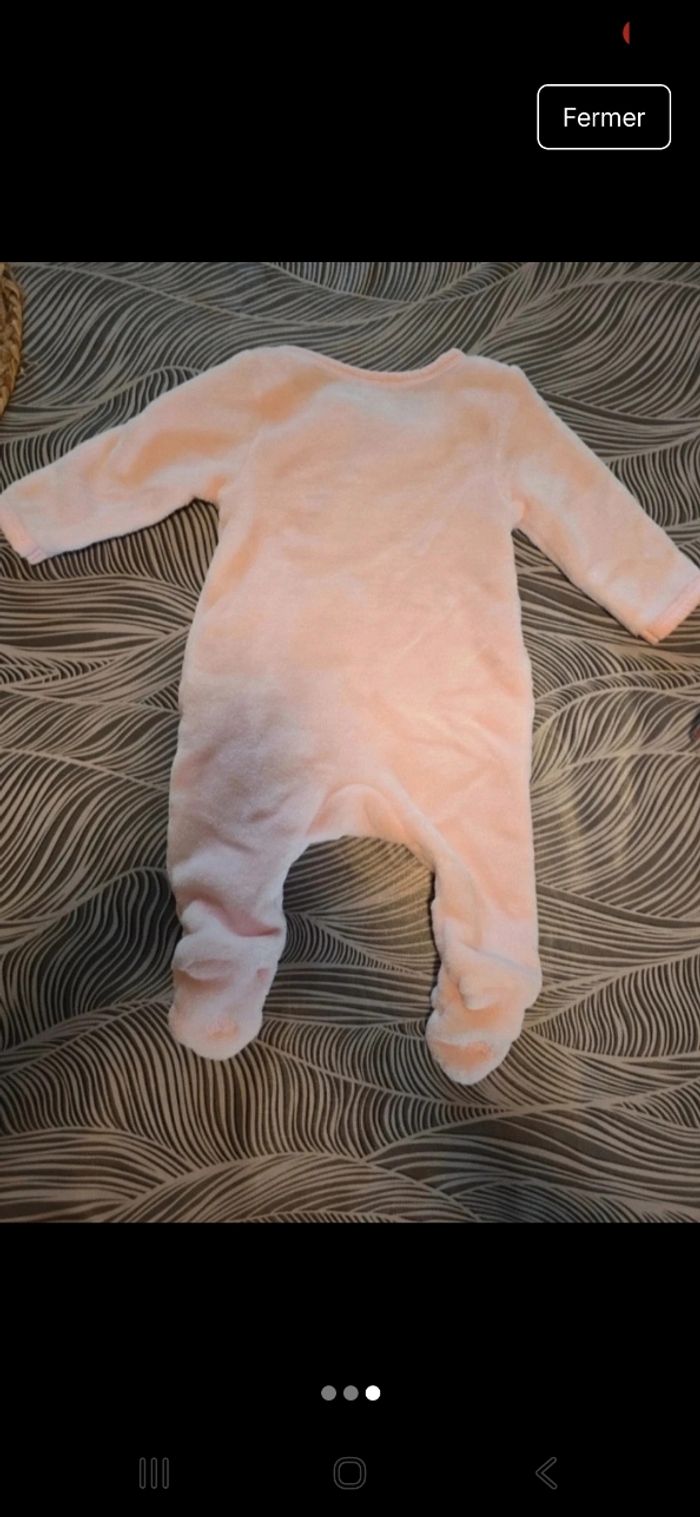 Pyjama une piéces bébé fille - photo numéro 3