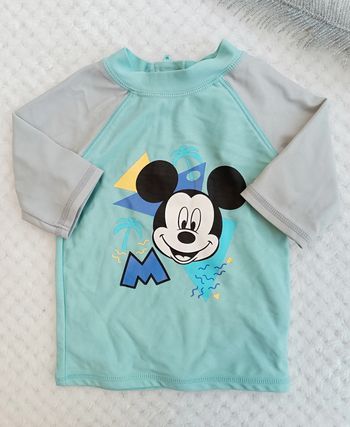 🔸T-shirt natation Mickey Disney 12 mois🔸