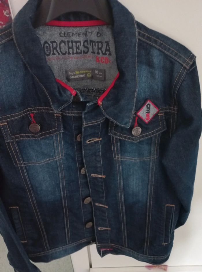 Blouson en jean 10 ans orchestra - photo numéro 3