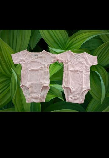 Lot de 2 bodies en 9 mois fille faciles à mettre