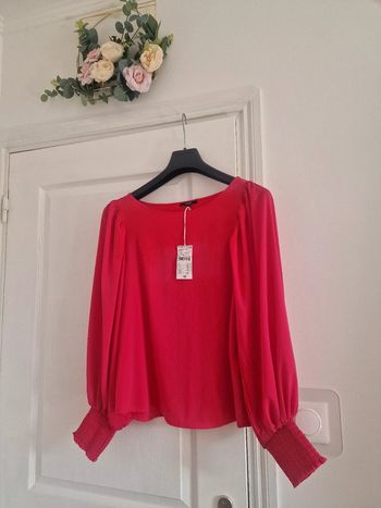 Blouse rose framboise kiabi neuve