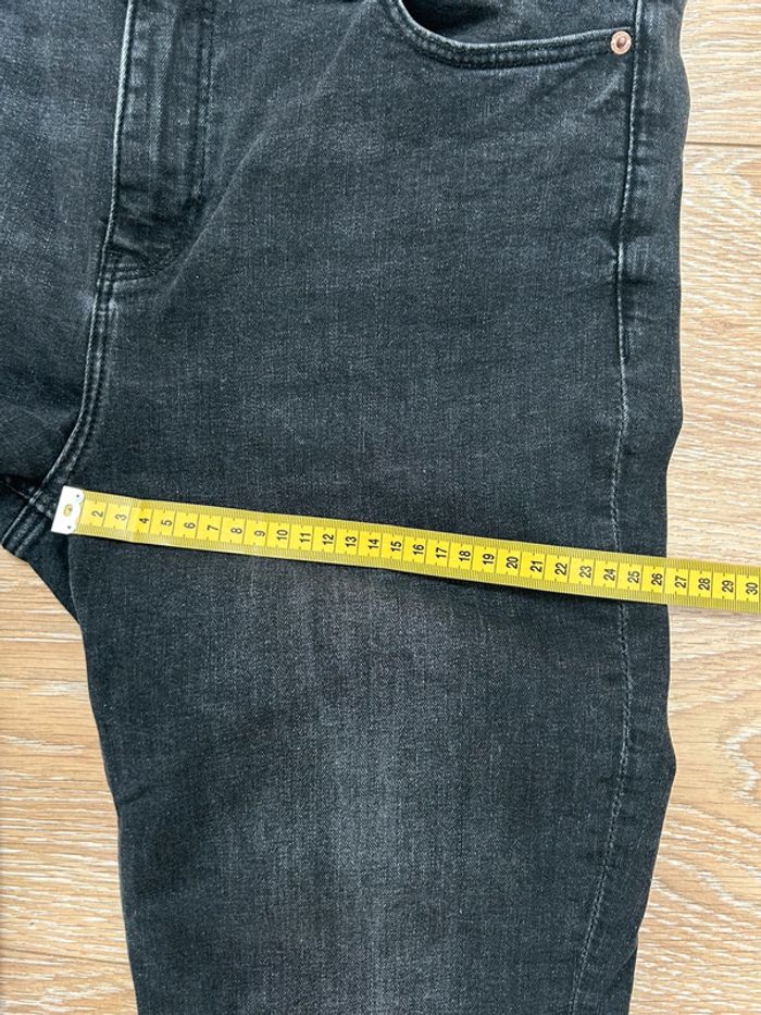 Jeans femme noir court fuselé taille xl 42 springfrield mom boyfriend - photo numéro 11