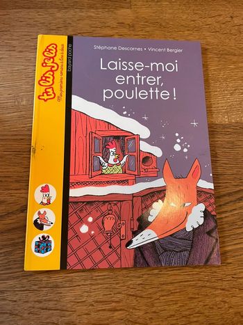 Livre Mes premièrs romans à lire à deux dés le CP Laisse moi entrer poulette !