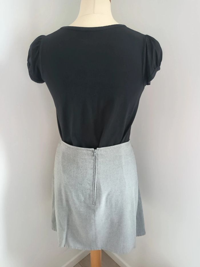 T-shirt noir manches bouffantes - photo numéro 4