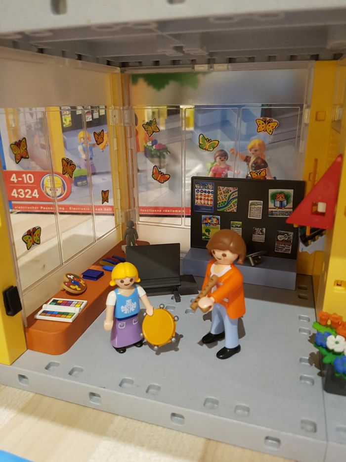Boîte école playmobil set 4324 date de 2009 + scène du passage piéton - photo numéro 10