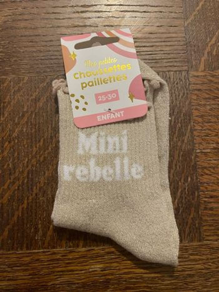 Chaussette paillettes fille