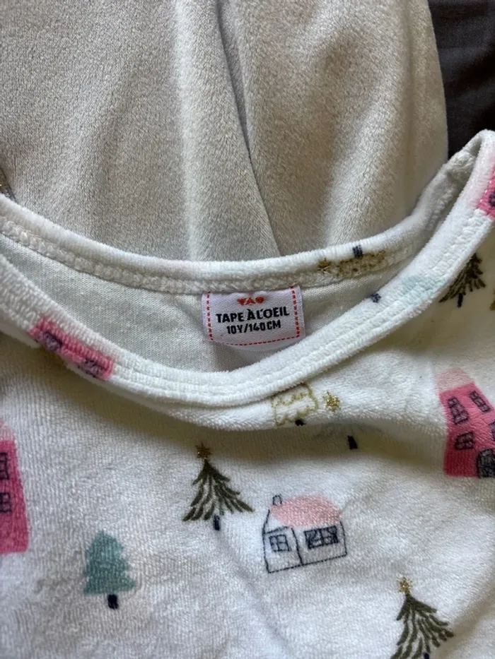Lot haut de pyjama polaire - photo numéro 4