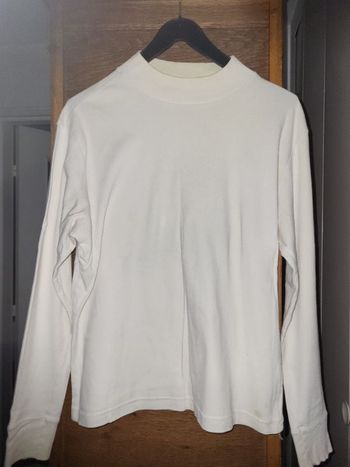 tee shirt manches longues, blanc, t 42