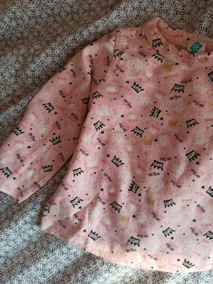 T-shirt 9 mois tex baby - photo numéro 2