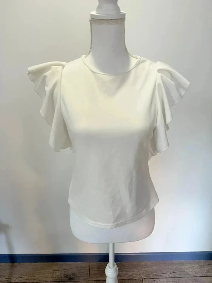 Top blanc taille M