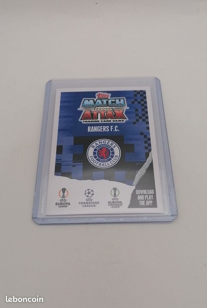 Carte Match Attax 2023-24 RANGERS FC n°379. - photo numéro 3