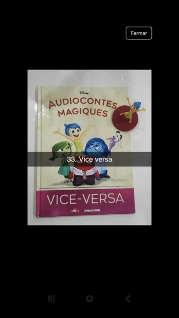 No33 audioconte Magique disney deagostini livre+figurine audio conte compte