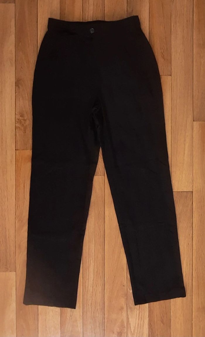 Pantalon noir rayé Taille 40 - photo numéro 3