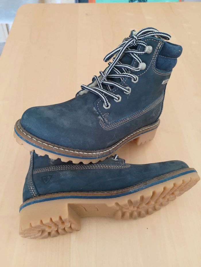 Tamaris bottines fourrées marine 37 - photo numéro 3
