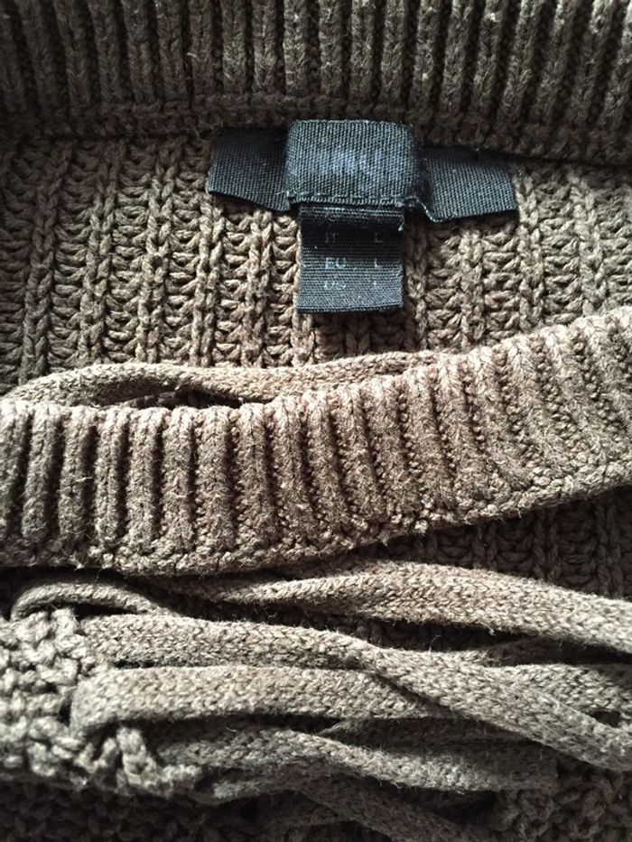 pull marron taille L - photo numéro 2