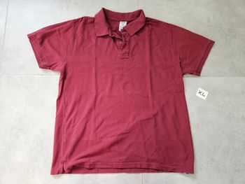 Polo rouge bordeaux taille XL
