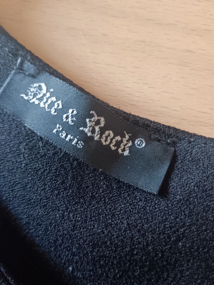 Robe noir à fleurs - photo numéro 2