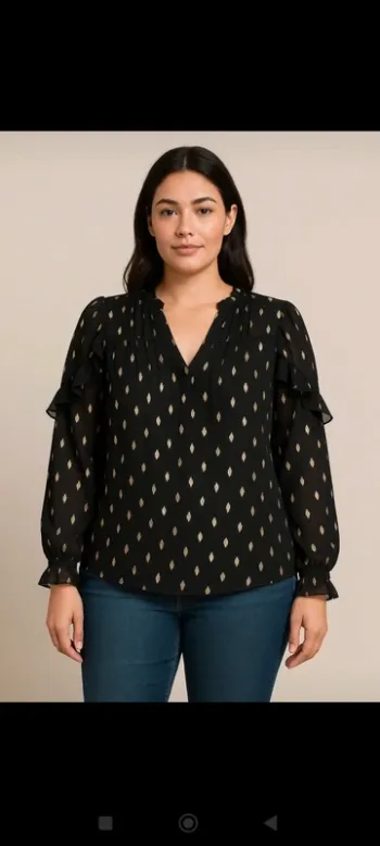 Blouse transparente promod