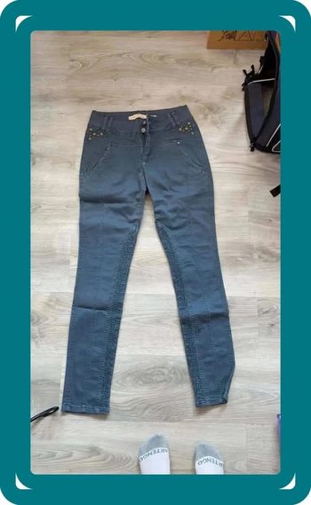 Pantalon bleu gris