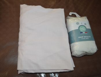 lot 2 draps housse - lit bébé