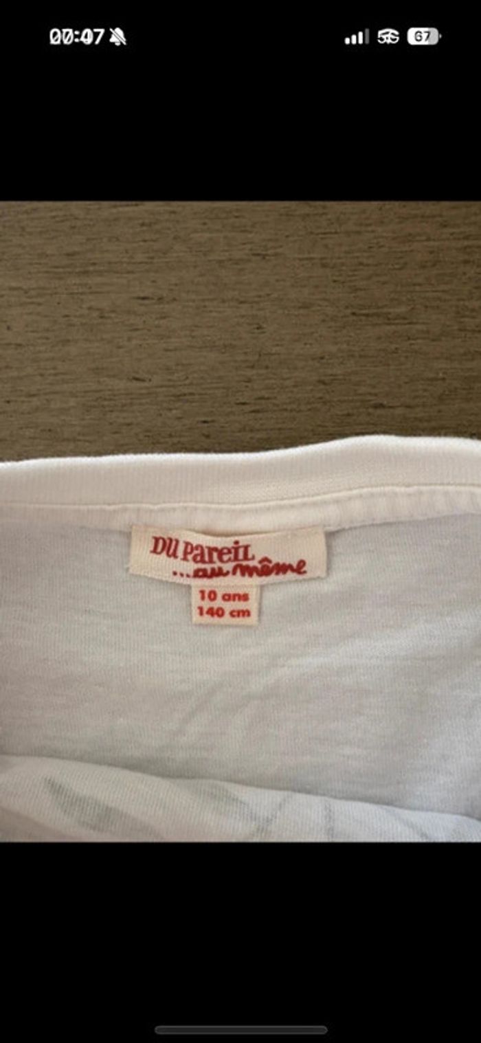 Tee-shirt fille Du pareil au même - photo numéro 8