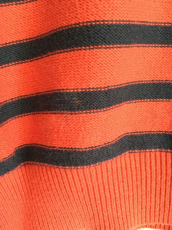 Pull Tommy Hilfiger rayé rouge et marine taille XS 053 - photo numéro 5